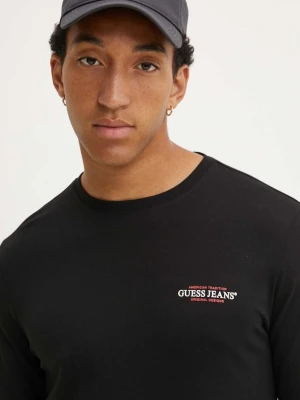 Guess Jeans longsleeve bawełniany czarny