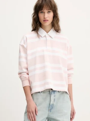 Guess Jeans longsleeve bawełniany kolor biały W5RP50 KCPS1
