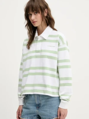 Guess Jeans longsleeve bawełniany kolor biały W5RP50 KCPS1