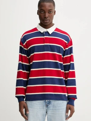 Guess Jeans longsleeve bawełniany kolor czerwony wzorzysty M5YP27 KCPS1