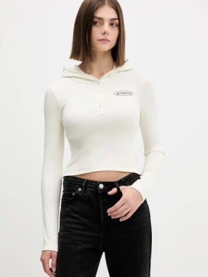 Guess Jeans longsleeve damska kolor beżowy W5YP39 KA0H1