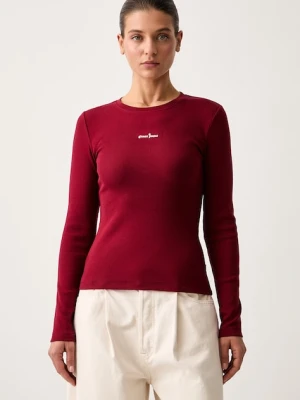 Guess Jeans longsleeve damski bawełniany z elastanem