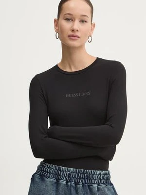 Guess Jeans longsleeve damski kolor czarny W4BP41 J1314