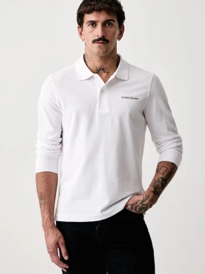 Guess Jeans longsleeve męski bawełniany biały