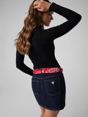 Guess Jeans Półgolf | Slim Fit czarny