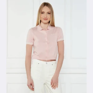 Guess Jeans Polo CARDI | Cropped Fit | z dodatkiem jedwabiu