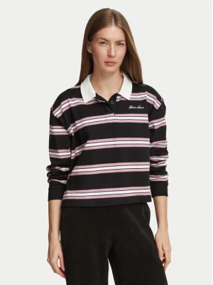 Guess Jeans Polo W6BP07 K5473 Czarny Loose Fit