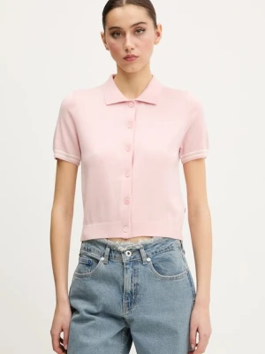 Guess Jeans polo z domieszką wełny