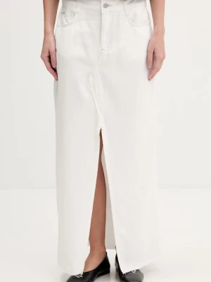 Guess Jeans spódnica z rozcięciem jeansowa