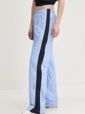 Guess Jeans spodnie dresowe damskie kolor niebieski gładkie W5RB58 WGYL2