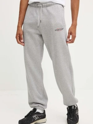 Guess Jeans spodnie dresowe kolor szary gładkie M4YB18 K9V31