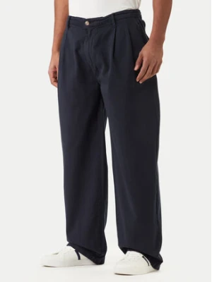 Guess Jeans Spodnie materiałowe M6RB59 WGCV1 Granatowy Relaxed Fit