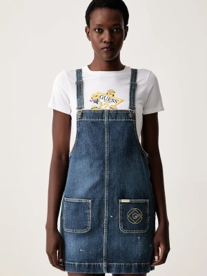 Guess Jeans sukienka jeansowa niebieski