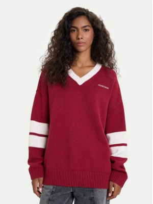 Guess Jeans Sweter 178814 Czerwony Classic Fit