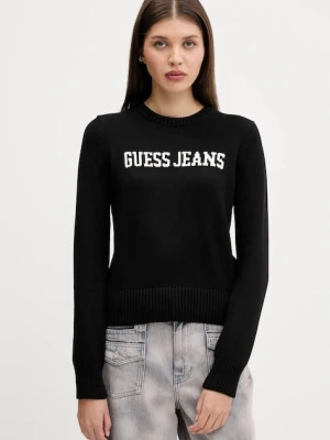 Guess Jeans sweter bawełniany kolor czarny W4BR10 Z3HM1
