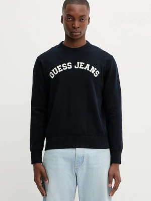 Guess Jeans sweter bawełniany męski kolor granatowy M5YR18 Z3HM1