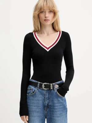 Guess Jeans sweter damski kolor czarny lekki W5BR05 Z3P32