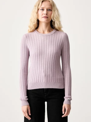 Guess Jeans sweter damski z wiskozą fioletowy