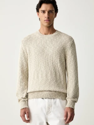 Guess Jeans sweter męski bawełniany beżowy