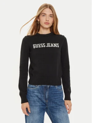 Guess Jeans Sweter W4BR10 Z3HM1 Czarny Regular Fit
