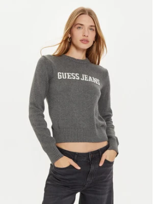 Guess Jeans Sweter W4BR10 Z3HM1 Szary Regular Fit