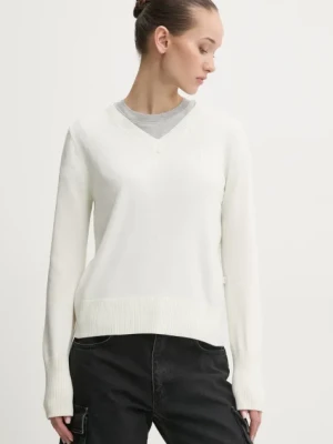 Guess Jeans sweter z domieszką jedwabiu