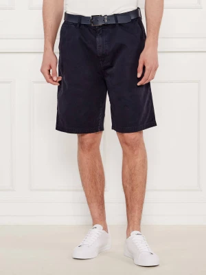 Guess Jeans Szorty chino | Regular Fit granatowy