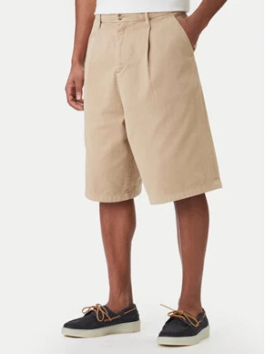 Guess Jeans Szorty materiałowe M6GD40 WGCV1 Beżowy Regular Fit