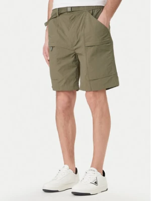 Guess Jeans Szorty materiałowe M6GDC8 WN362 Zielony Regular Fit