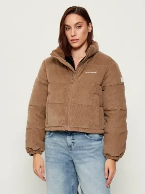 Guess Jeans Sztruksowa kurtka | Cropped Fit