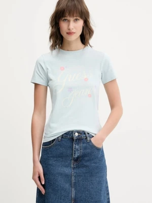 Guess Jeans t-shirt niebieski