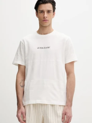 Guess Jeans t-shirt basic męski bawełniany