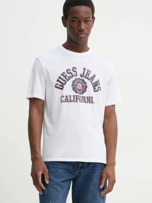 Guess Jeans t-shirt bawełniany biały
