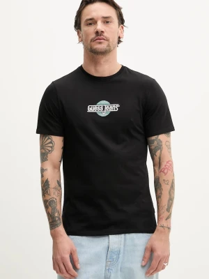 Guess Jeans t-shirt bawełniany czarny