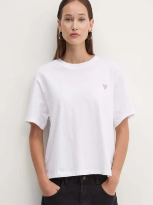 Guess Jeans t-shirt bawełniany damski kolor biały W4YI05 K8HM0