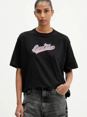 Guess Jeans t-shirt bawełniany damski kolor czarny W5BI31 K8HM0