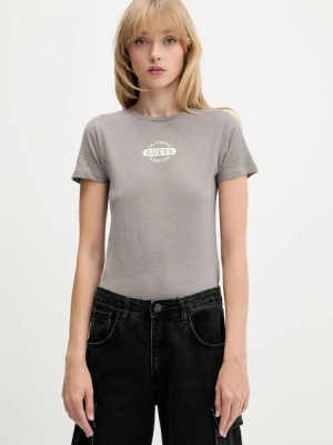 Guess Jeans t-shirt bawełniany damski kolor szary W5BI47 KCTX1