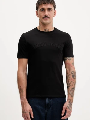 Guess Jeans t-shirt bawełniany męski kolor czarny z aplikacją M5YI05 K8HM0