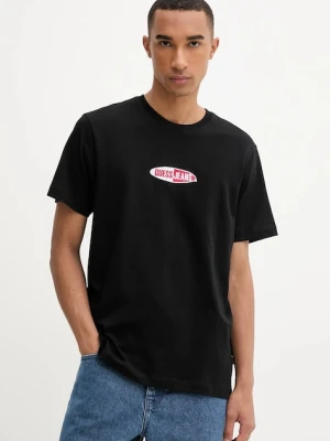 Guess Jeans t-shirt bawełniany męski kolor czarny z aplikacją M5YI07 K8FQ4