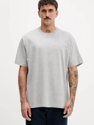 Guess Jeans t-shirt bawełniany męski kolor szary gładki M4YI46 K8FQ4