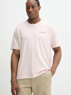 Guess Jeans t-shirt bawełniany różowy