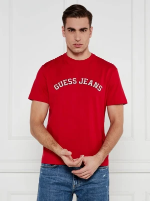 Guess Jeans T-shirt COLLEGIATE | Regular Fit czerwony