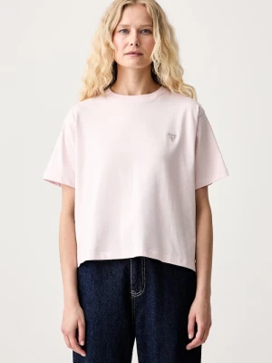 Guess Jeans T-shirt damski bawełniany różowy