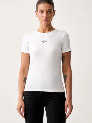 Guess Jeans T-shirt damski bawełniany z elastanem