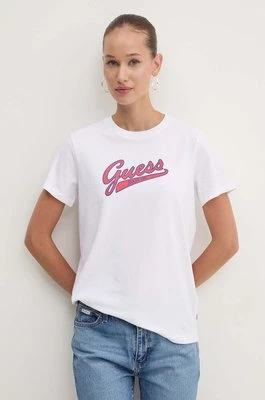 Guess Jeans t-shirt damski kolor biały W4YI13 J1314