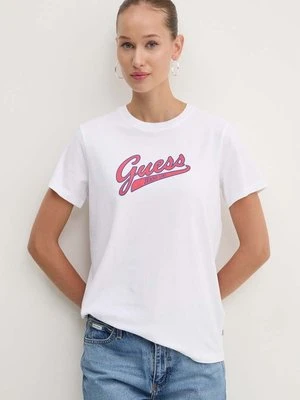 Guess Jeans t-shirt damski kolor biały W4YI13 J1314