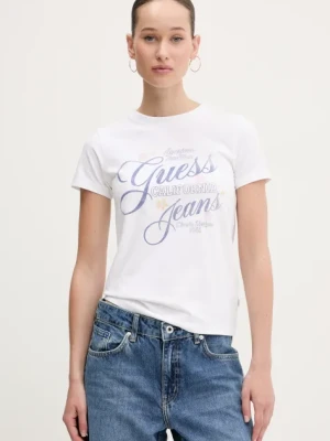 Guess Jeans t-shirt damski kolor biały W5GI24 J1314