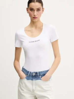 Guess Jeans t-shirt damski kolor biały W5GP25 J1314