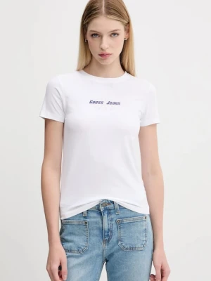 Guess Jeans t-shirt damski kolor biały W5YI04 J1314