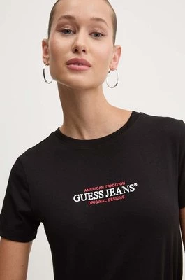 Guess Jeans t-shirt damski kolor czarny W4YI03 J1314